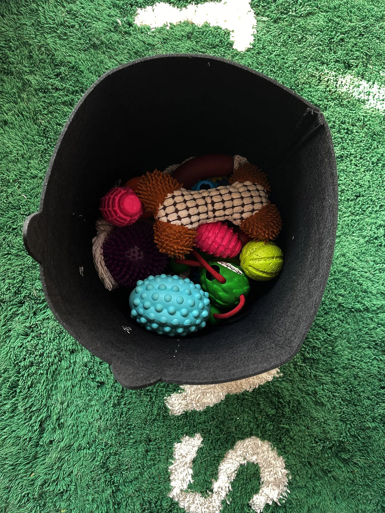 1pc Bell Decor Pet Storage Basket