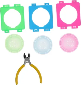 1set Hamster Cage Connection Tubes Pet Tunnel Plugs for Small Animals Safe Material Oxygen Ventilated Design for Dwarf Hamsters Mice and Gerbils