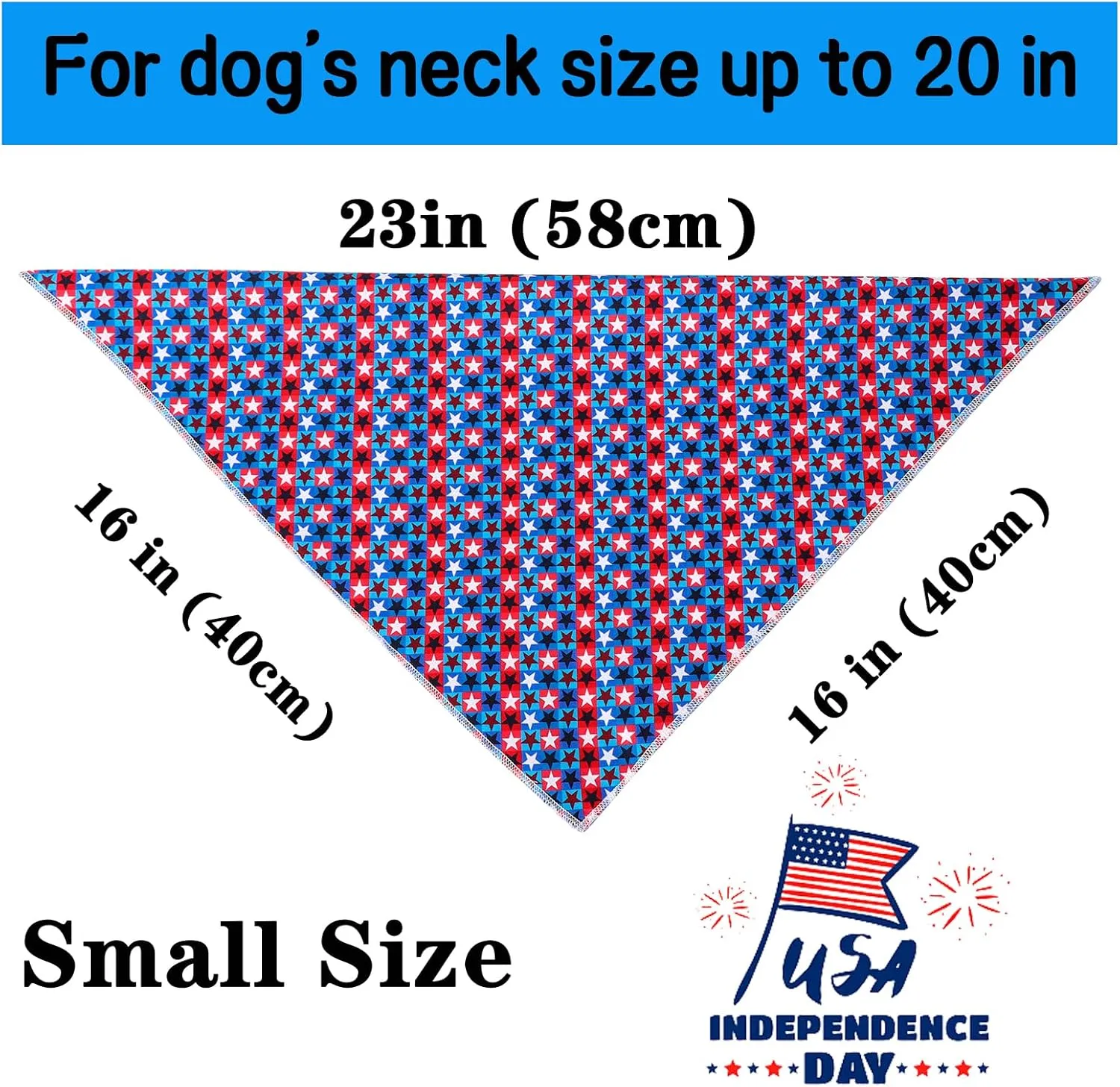 4th of July Dog Bandana,Unique Style Paws American Flag Dog Bandanas Independence Day Pet Scarves, Patriotic Triangle Bib Scarf for Boys & Girls Puppy