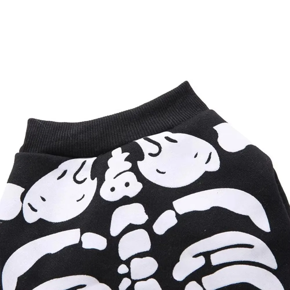 AnniePaw Dog Skeleton Costume - Halloween Dress-Up for Small & Medium Dogs