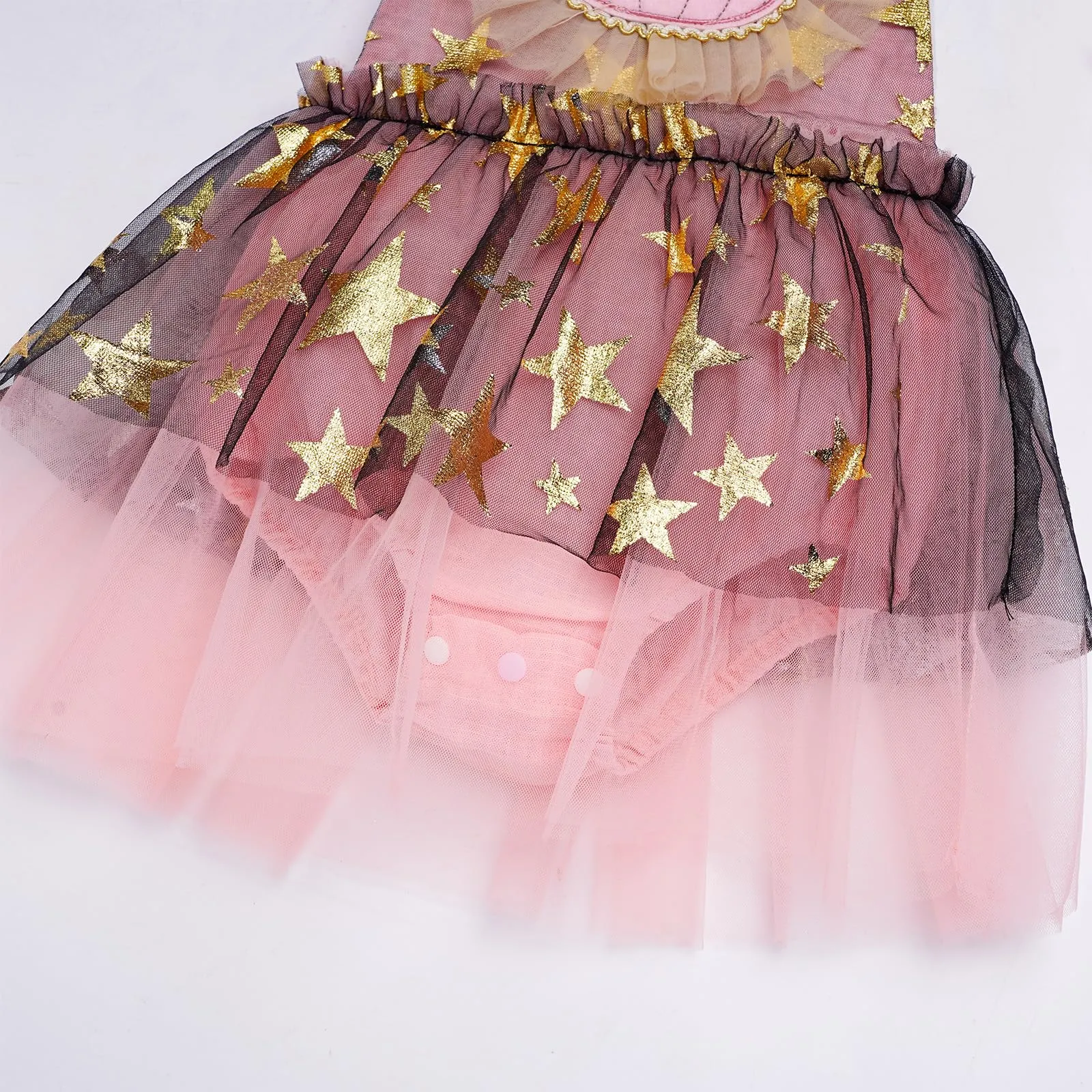 Baby Girls Pumpkin Flounder Costume Toddler Black Purple Shiny Sequin Tulle Tutu Romper Dress with Horn Headband Mermaid Themed Halloween Cosplay Dress Up Party Outfits Black Pink Pumpkin 6-12 Months