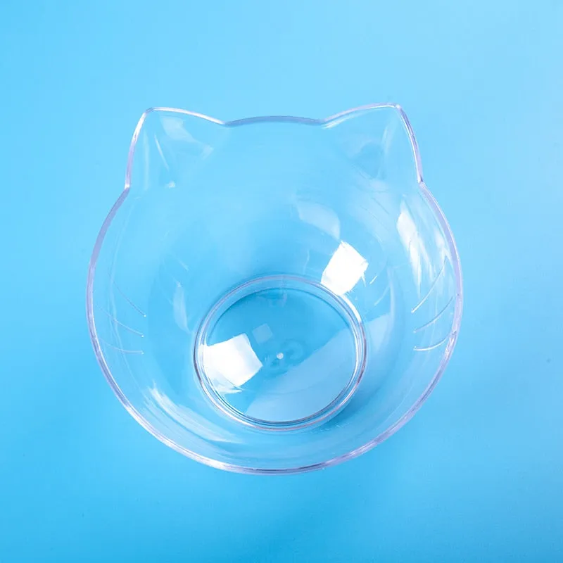 Best Explosive Cat Double Bowl Comfortable Feeding Food Bowl  With Protection