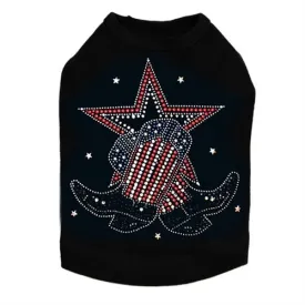Boots with Star Rhinestone Tank- Many Colors
