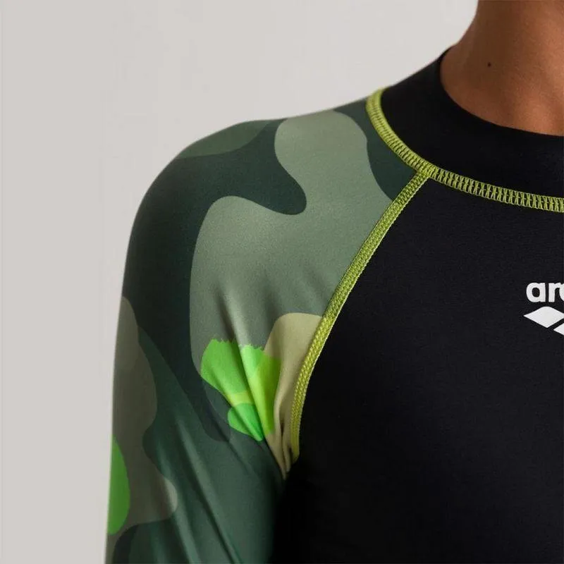 BOYS' LONG SLEEVE ALLOVER RASH VEST