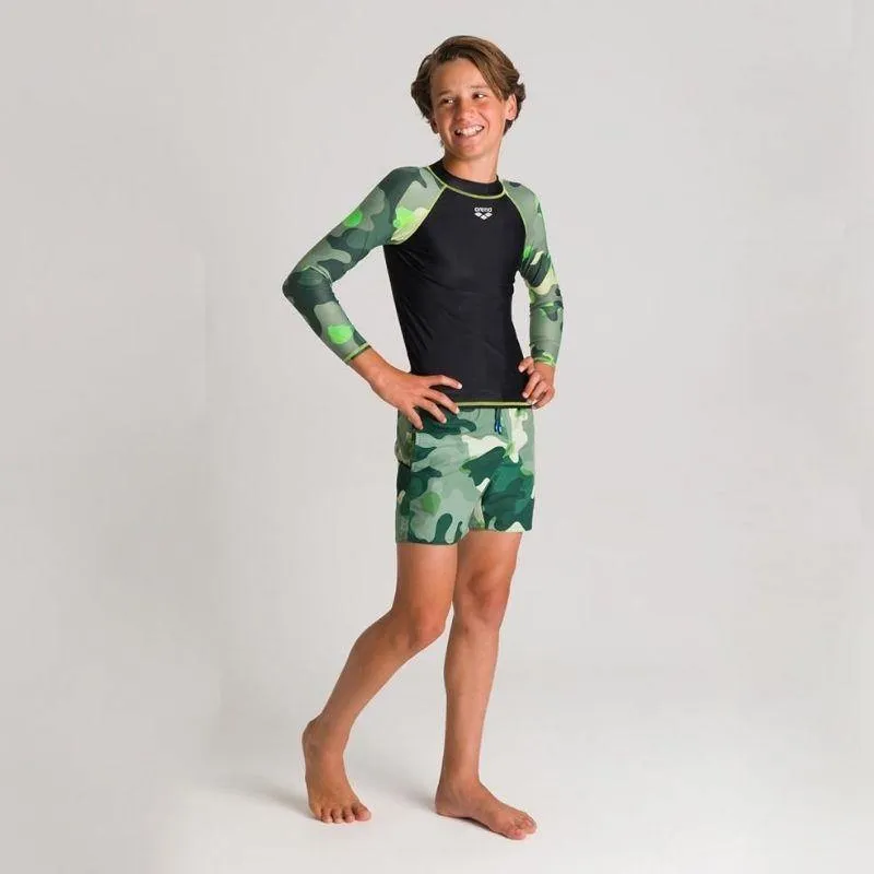 BOYS' LONG SLEEVE ALLOVER RASH VEST