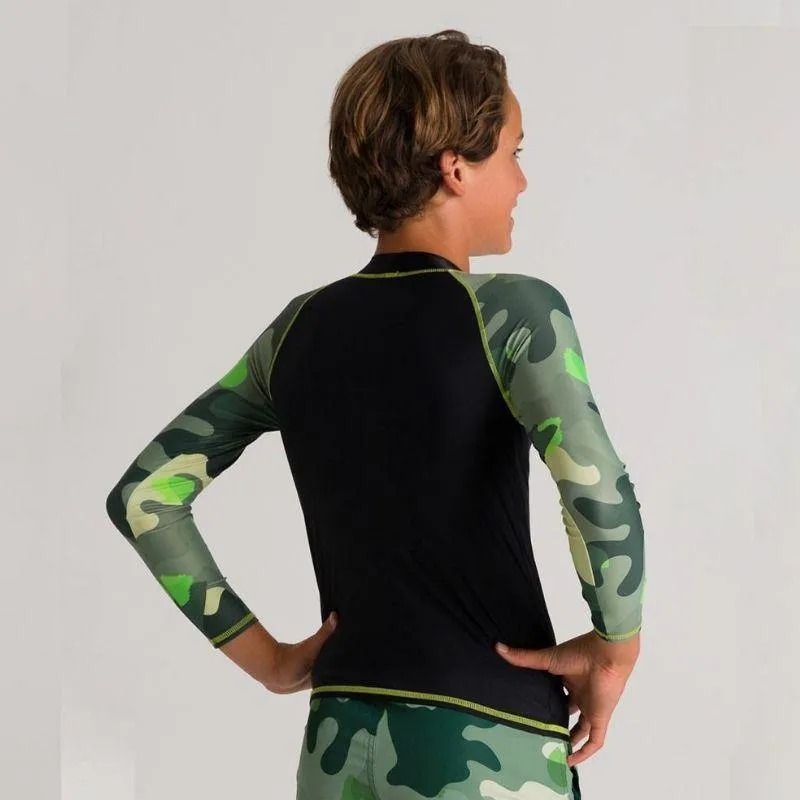 BOYS' LONG SLEEVE ALLOVER RASH VEST