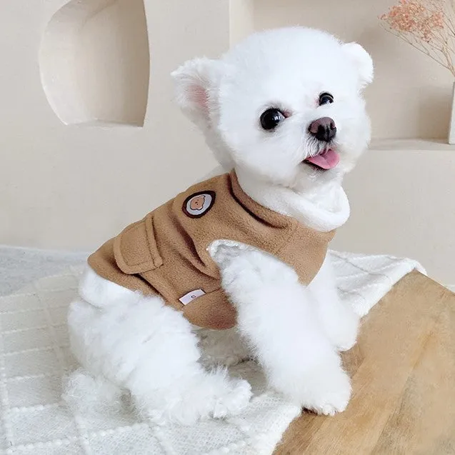 Casual Button Through Pet Jacket Vest