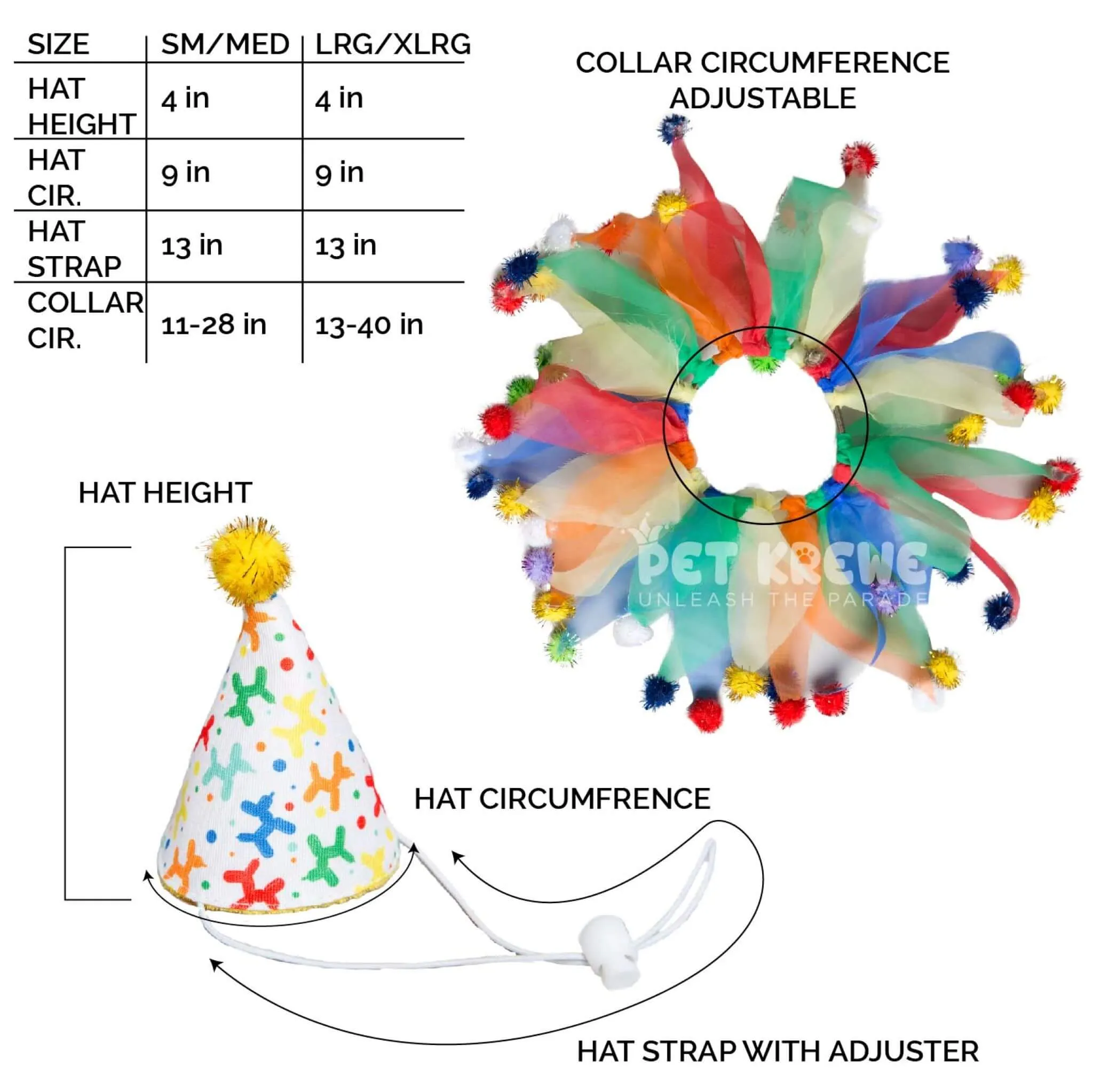 Celebration/Birthday Pet Hat & Collar Set