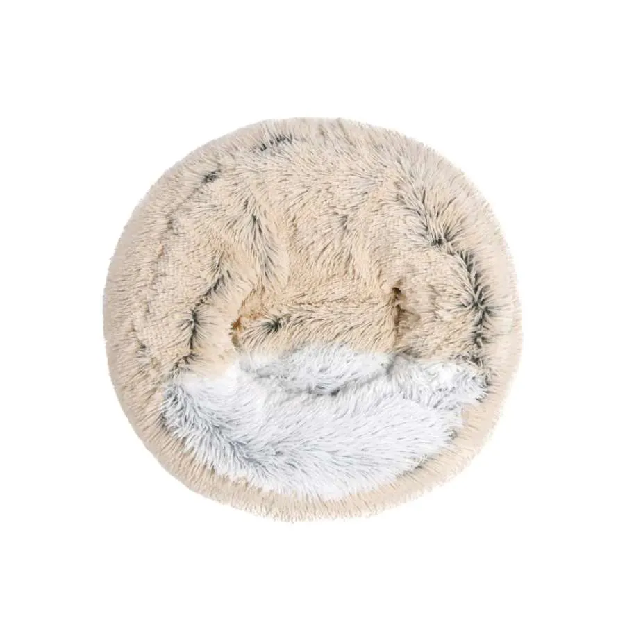 Charlies Pet Cushioned Snookie Hooded Faux Fur Pet Nest Bed
