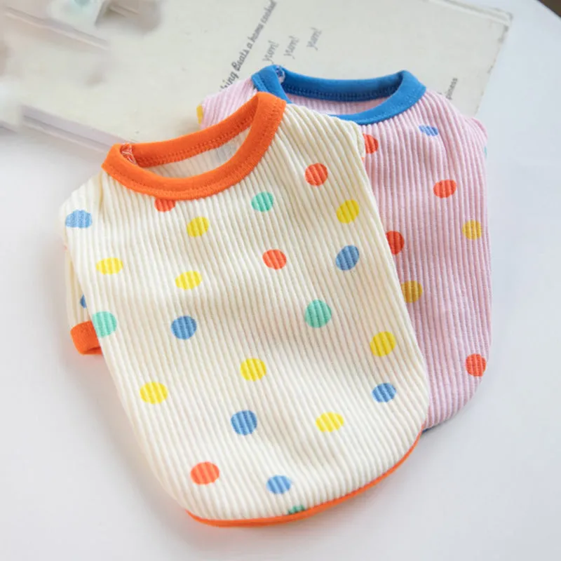 Colorful Dot Print Pet Clothes