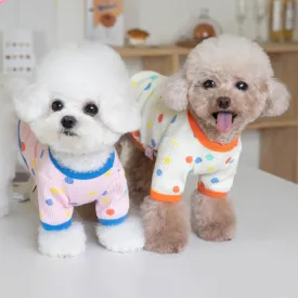 Colorful Dot Print Pet Clothes