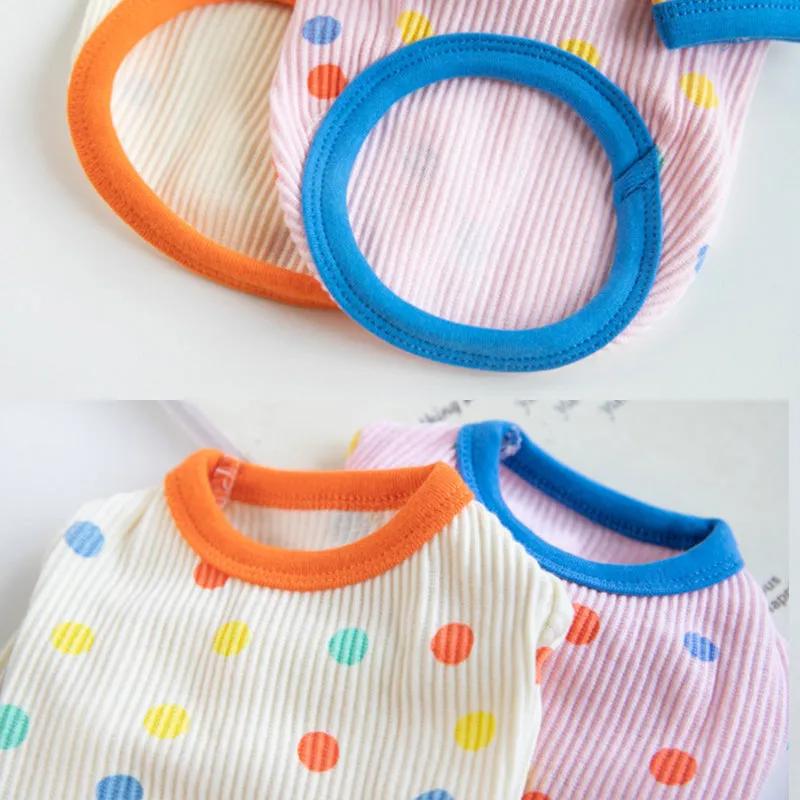 Colorful Dot Print Pet Clothes