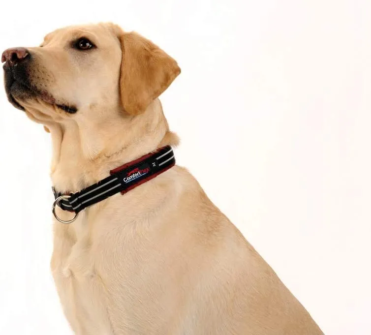 ComfortFlex Martingale Dog Collar - 1.5" Wide, Reflective, Adjustable, Fully Padded Nylon, Gentle Control, Escape-Proof, Limited Slip Design, Made in The USA, Medium, Kelly Green