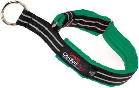 ComfortFlex Martingale Dog Collar - 1.5" Wide, Reflective, Adjustable, Fully Padded Nylon, Gentle Control, Escape-Proof, Limited Slip Design, Made in The USA, Medium, Kelly Green
