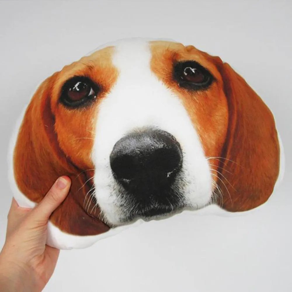 Custom Pet Portrait Face Pillow, Pet Shaped Pillow From Photos, Dog Memorial Personalized Pillow, Best Decor Gift