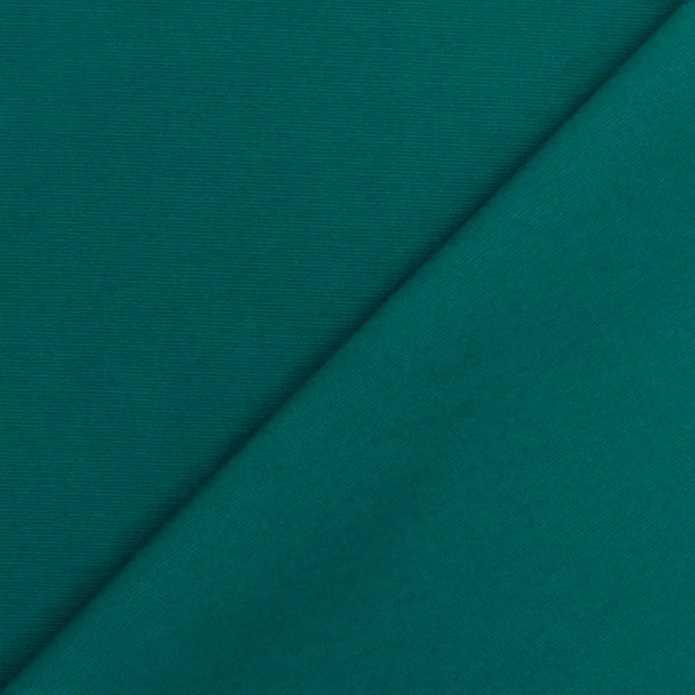 Dark Fantasy Green Solid Stretch Cotton Chino Twill Woven Fabric