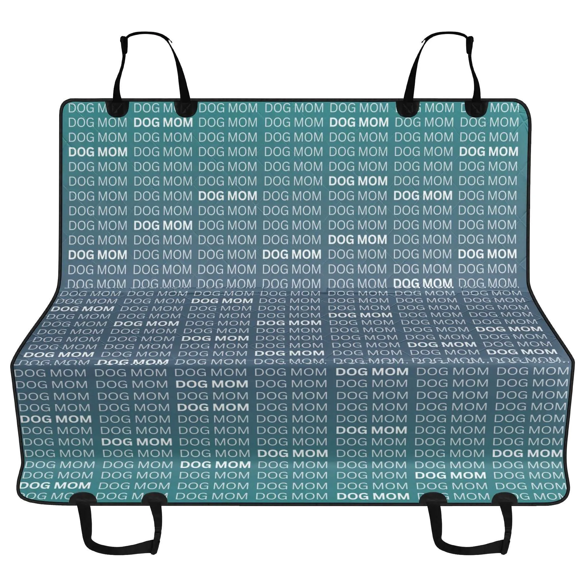 Dog Mom Ombre Color "Words" Motif Hammock Dog Car Seat Cover