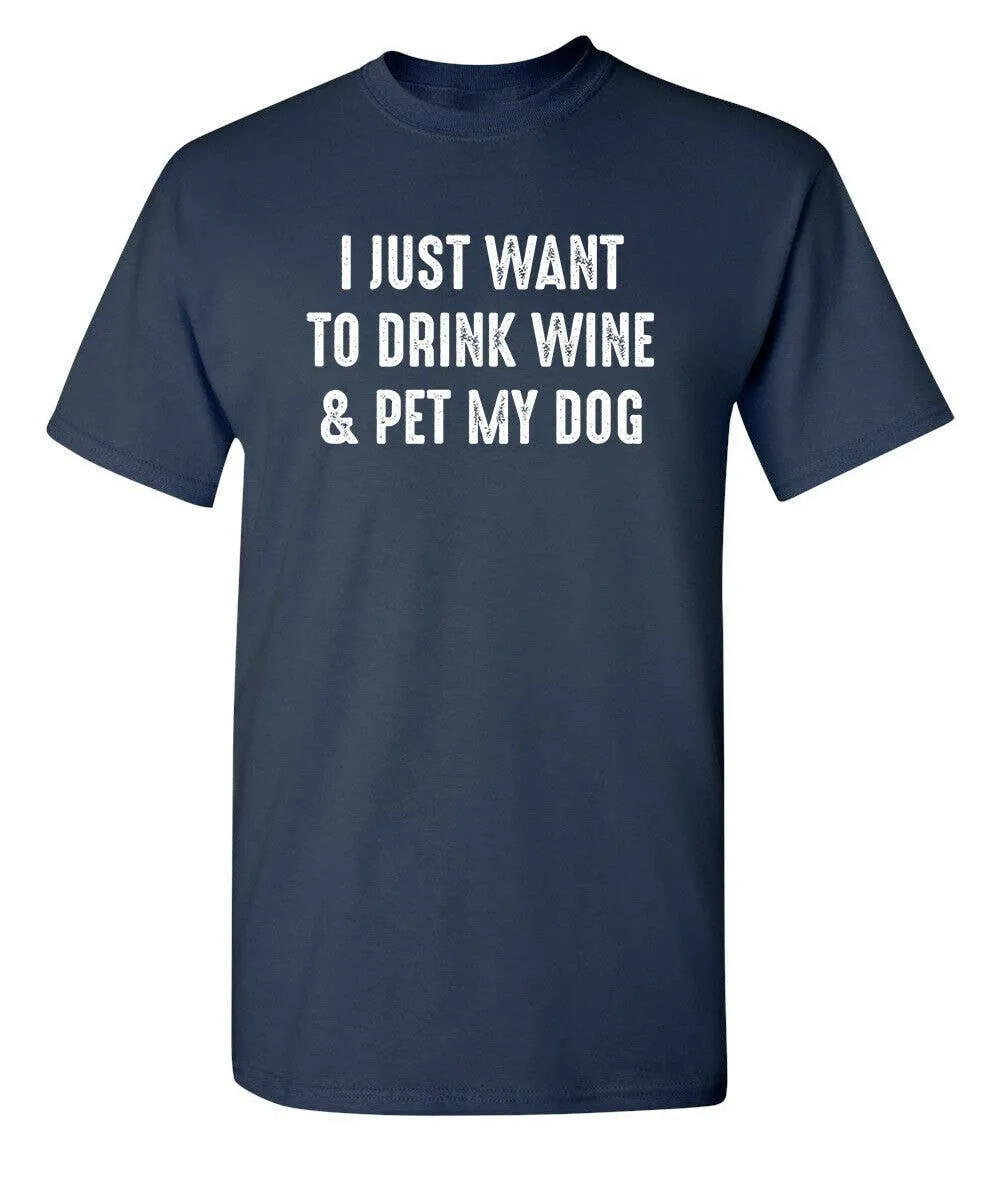 Drinking With My Pet Funny Tees - Clearance