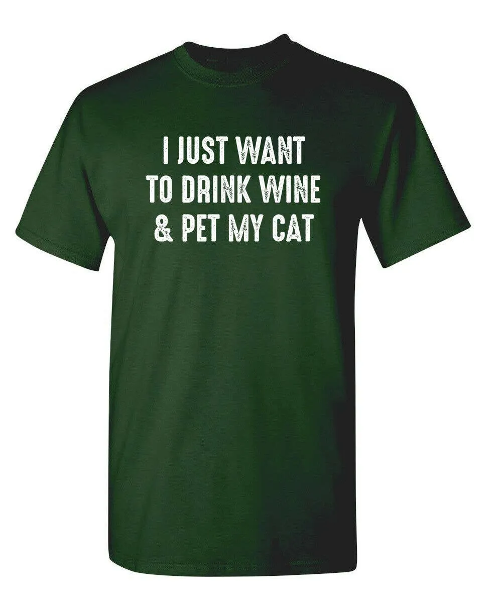 Drinking With My Pet Funny Tees - Clearance
