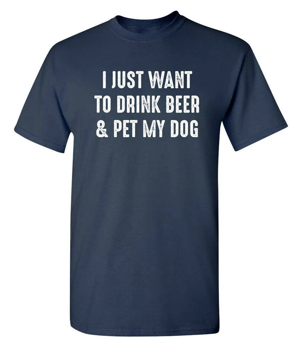 Drinking With My Pet Funny Tees - Clearance
