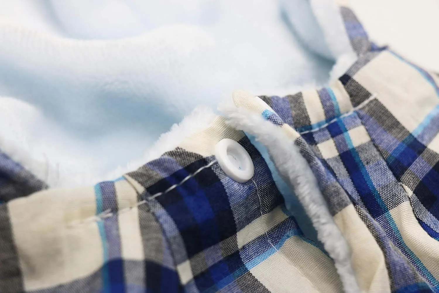 DroolingDog Puppy Hoodie Warm Fleece Sherpa Hoodies Dog Clothes for Small Dogs Boy Plaid Chihuahua Clothes