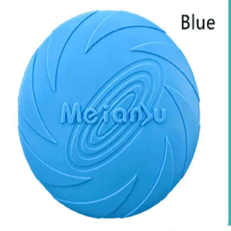 Durable Silicone Dog Training Flying Disc - Safe & Interactive Toy