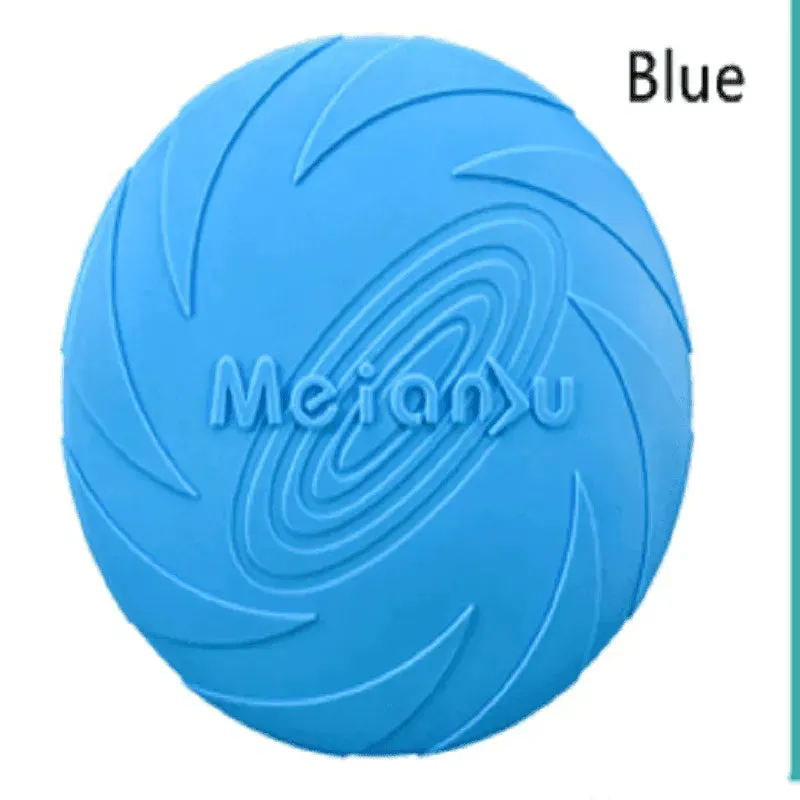 Durable Silicone Dog Training Flying Disc - Safe & Interactive Toy