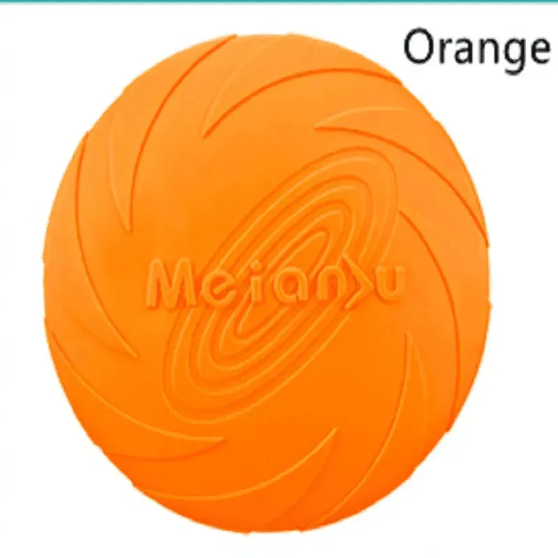 Durable Silicone Dog Training Flying Disc - Safe & Interactive Toy