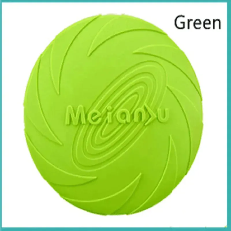Durable Silicone Dog Training Flying Disc - Safe & Interactive Toy