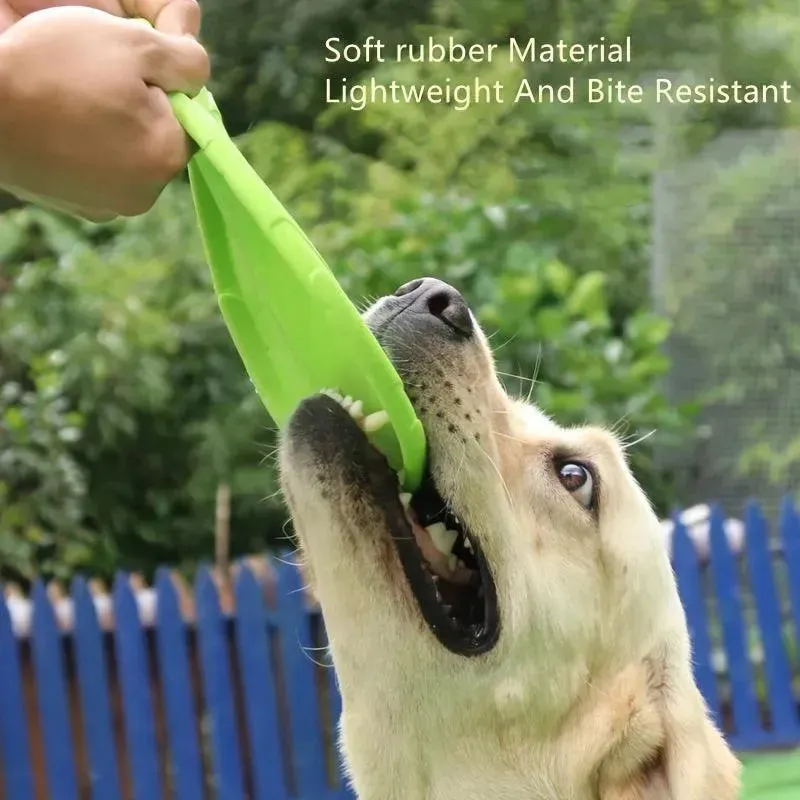 Durable Silicone Dog Training Flying Disc - Safe & Interactive Toy