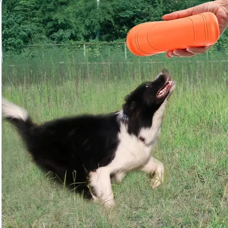 Durable Silicone Dog Training Flying Disc - Safe & Interactive Toy