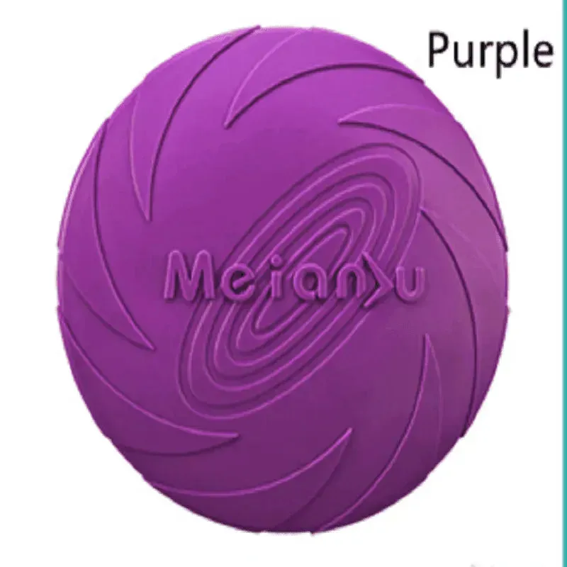 Durable Silicone Dog Training Flying Disc - Safe & Interactive Toy