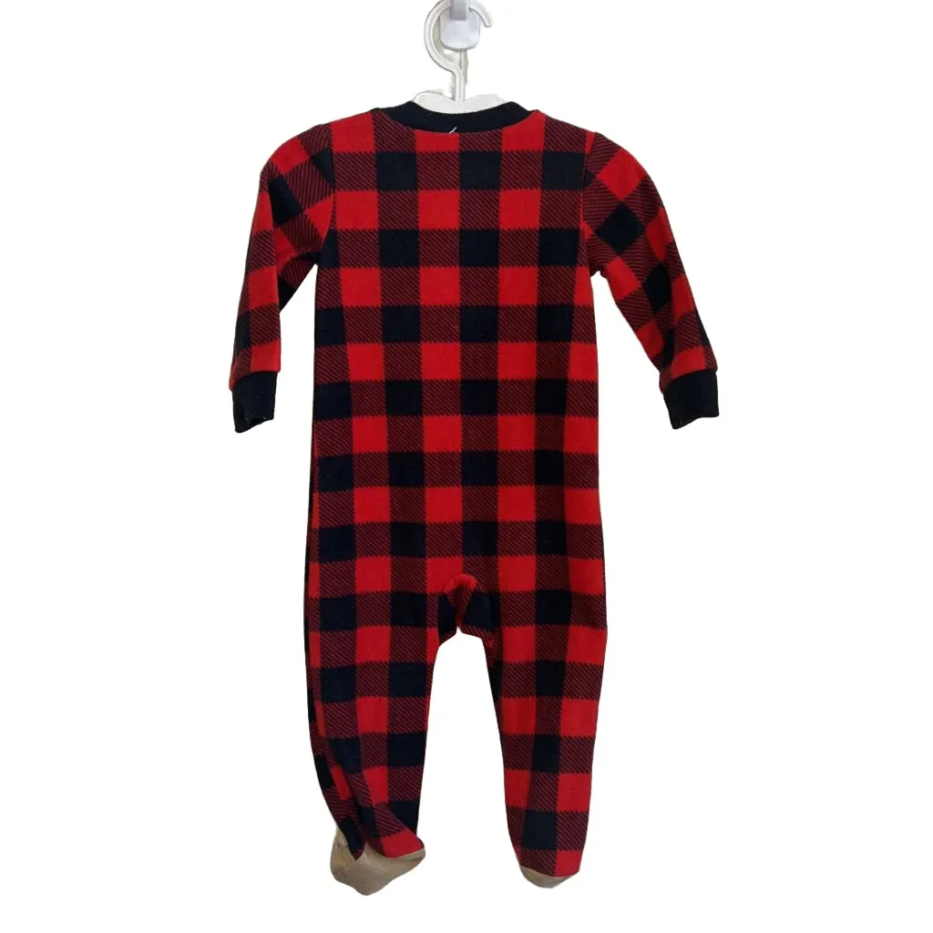 Fleece Onesie PJs - Plaid