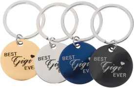 GALPADA 4Pcs Round Shaped Stainless Steel Pet Id Tags for Dogs Cats Lost Name Tags Durable for Pet Identification