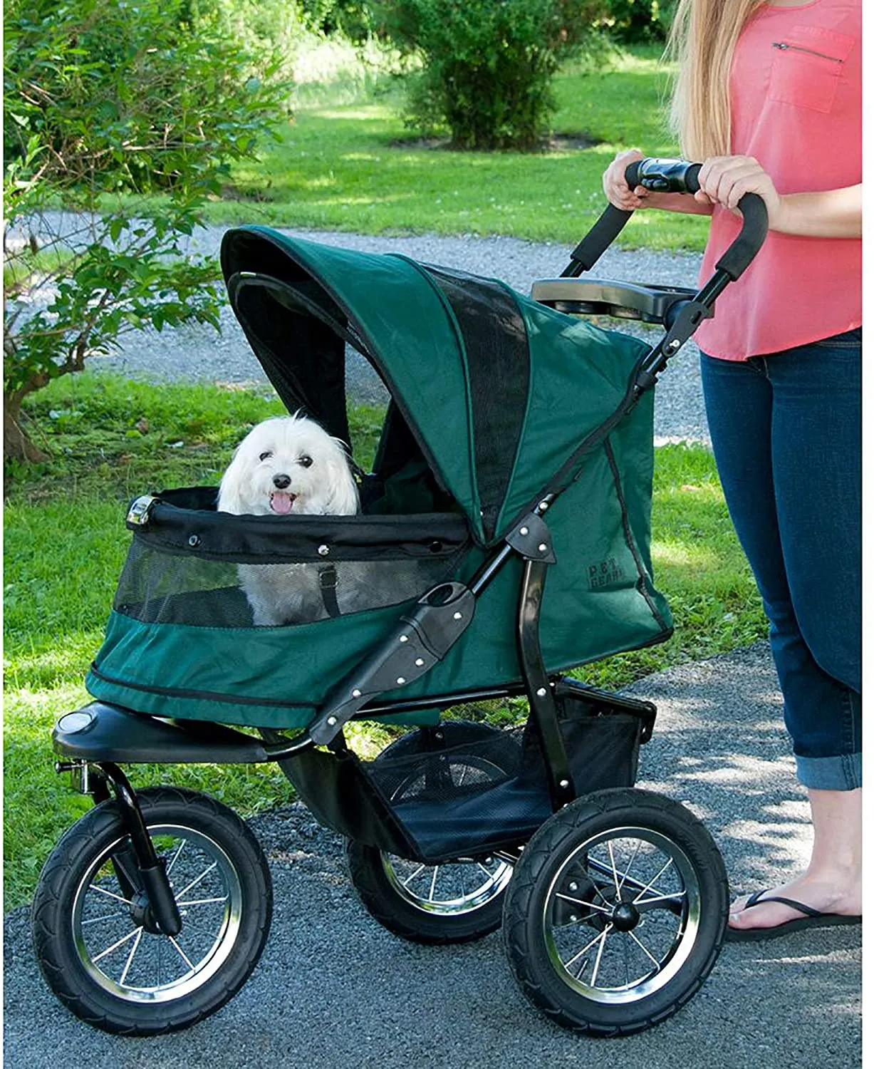 Jogger Pet Stroller - Pet Gear Jogger No-Zip Pet Stroller