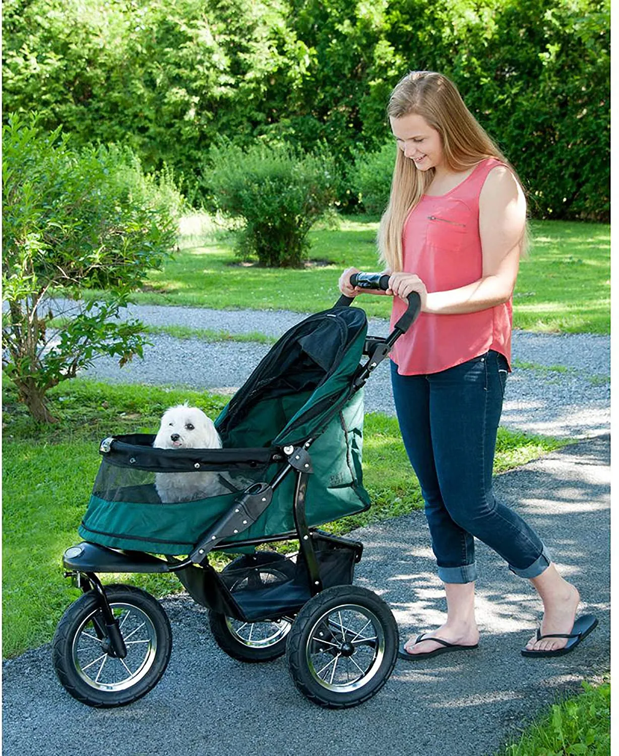 Jogger Pet Stroller - Pet Gear Jogger No-Zip Pet Stroller