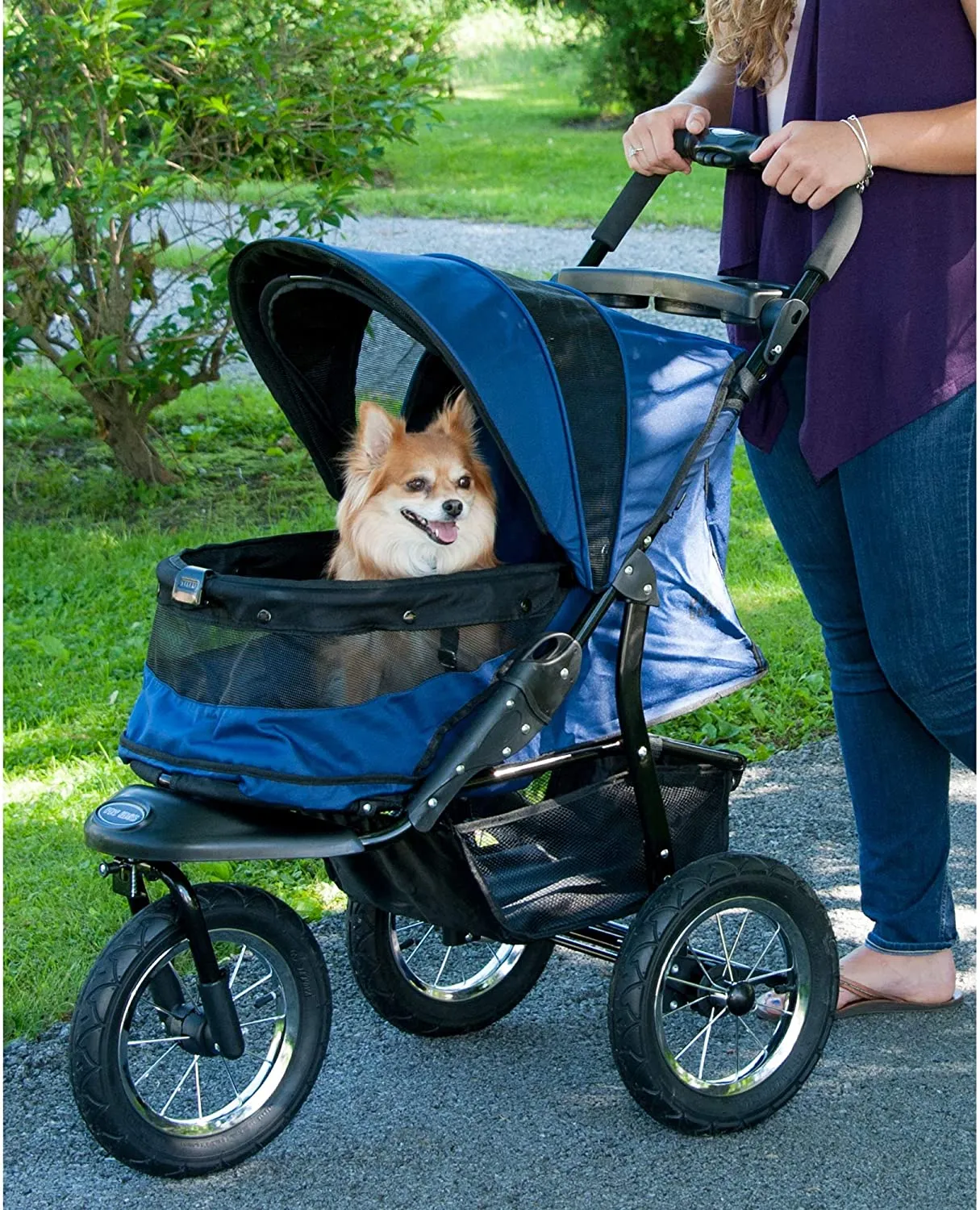 Jogger Pet Stroller - Pet Gear Jogger No-Zip Pet Stroller