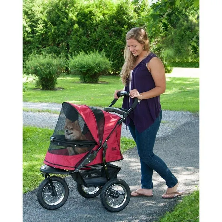 Jogger Pet Stroller - Pet Gear Jogger No-Zip Pet Stroller