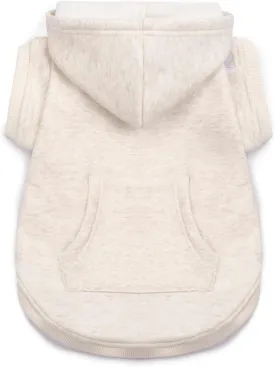 Koneseve Dog Hoodie Fleece, Cat Sweater Warm with Pocket - Soft Clothes for Daily Wear, Basic Hooded Sweatshirts, Winter Coat Clothing, Comfort Tee Shirt Fit for All Breeds Pet - Beige - M