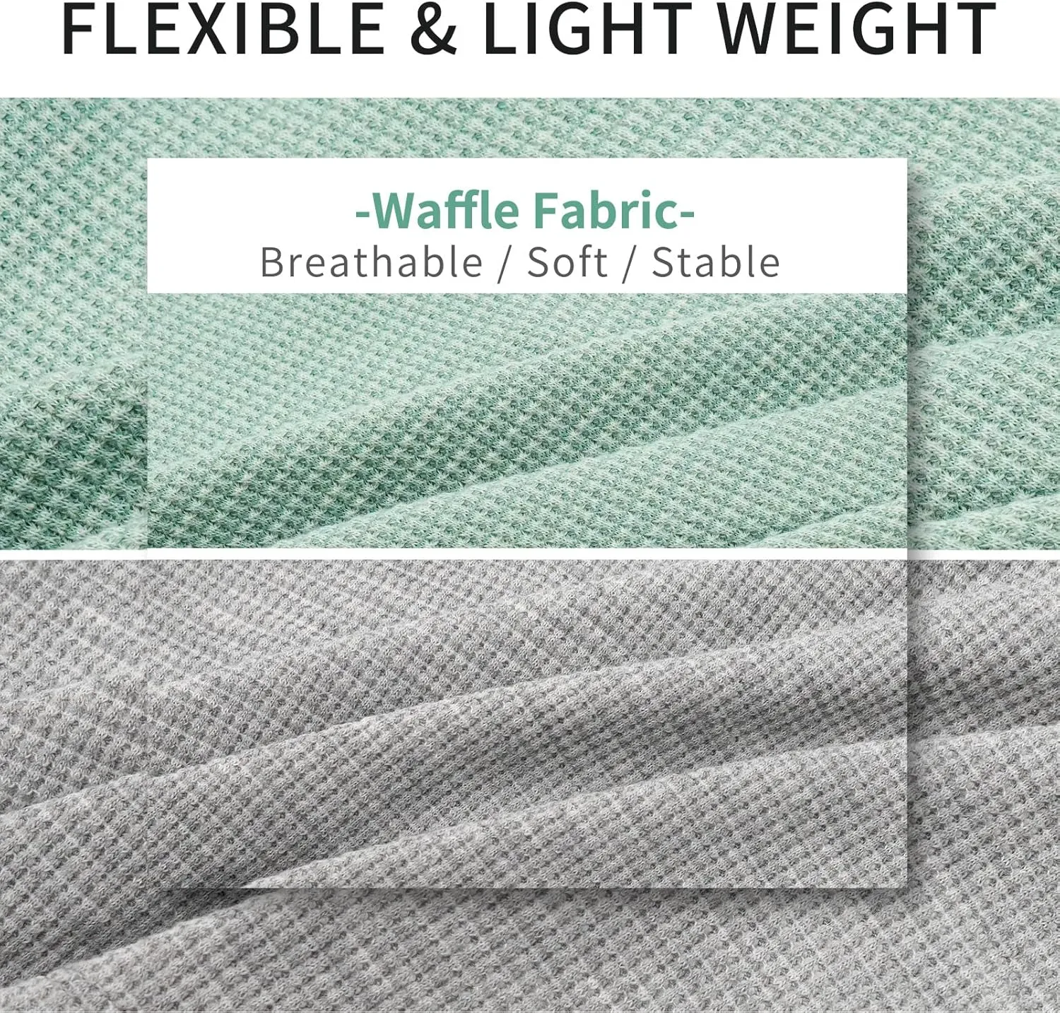 KYEESE 2Pack Dog Shirts Waffle for Small Dogs Stretchy Dog T-Shirts Lightweight Tank Top Sleeveless Vest Breathable Cat Shirt, Medium, Green Grey