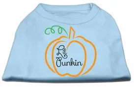 Lil Punkin Screen Print Dog Shirt Baby Blue XS (8)
