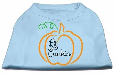Lil Punkin Screen Print Dog Shirt Baby Blue XS (8)