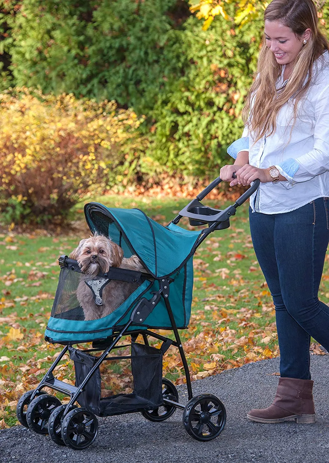 Lite Pet stroller - Zipperless Entry - Pet Gear Happy Trails Lite NO-ZIP Pet Stroller