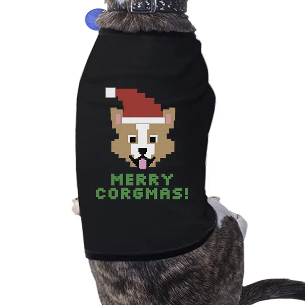 Merry Corgmas Corgi Pets Black Shirt