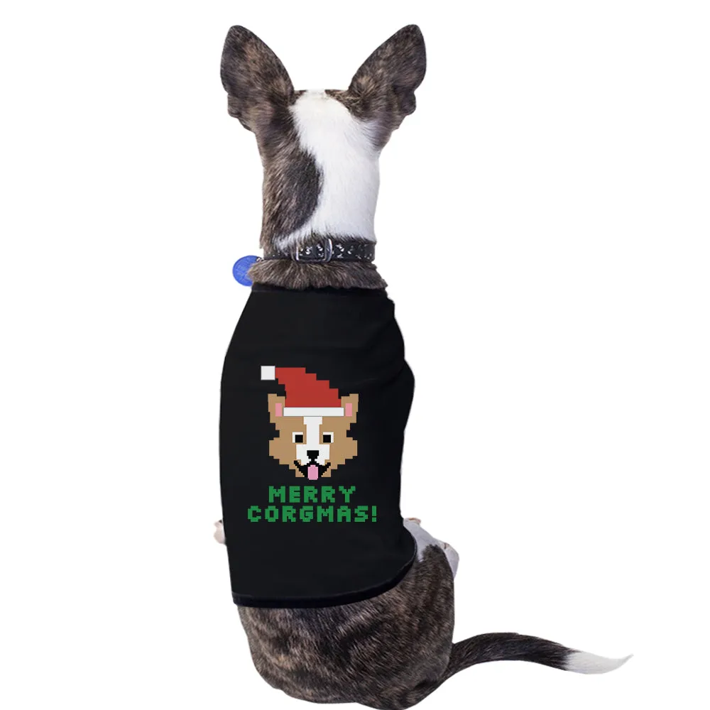 Merry Corgmas Corgi Pets Black Shirt