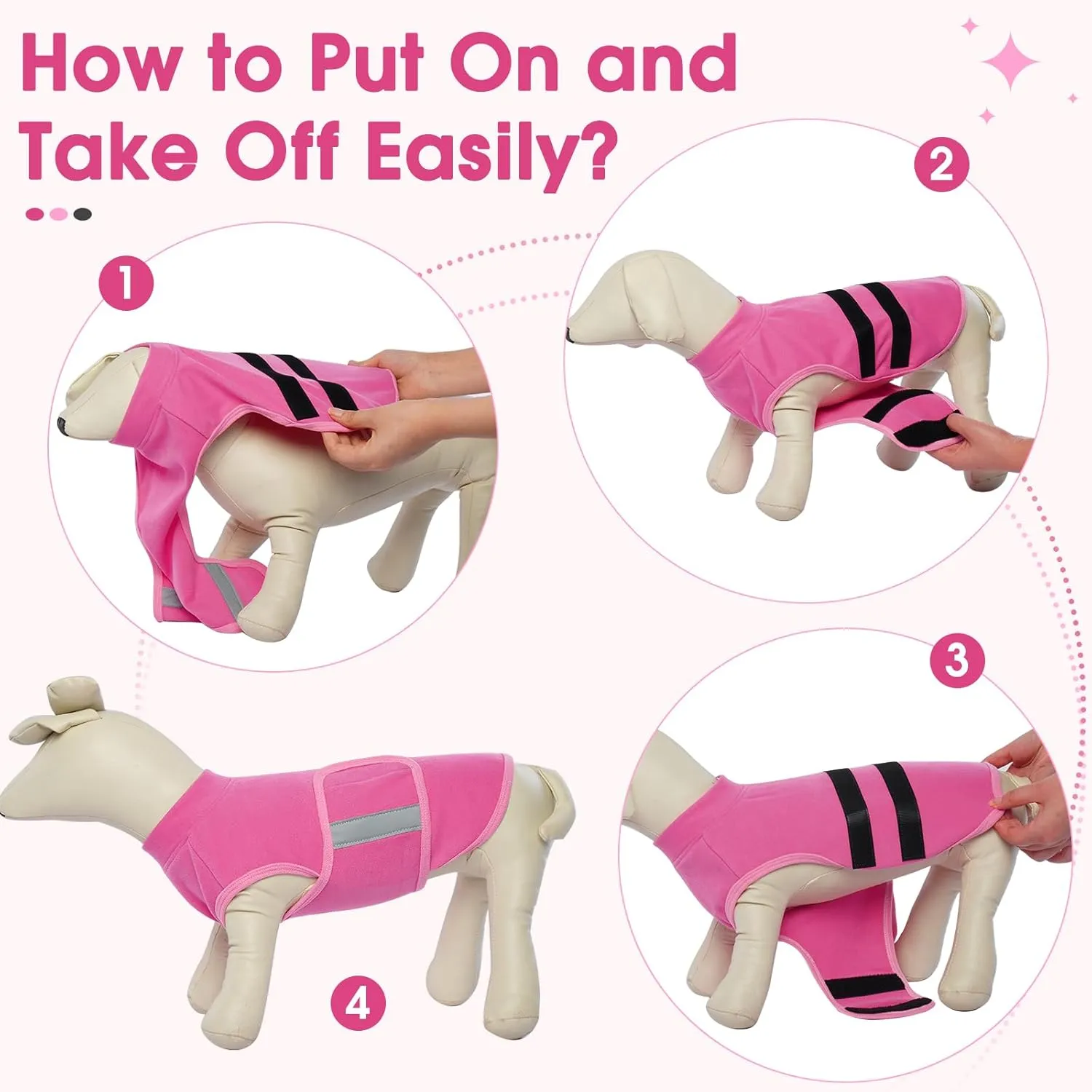 Nanaki Fleece Dog Vest - Soft Dog Sweater Jacket, Adjustable Pullover for Cold Winter & Fall