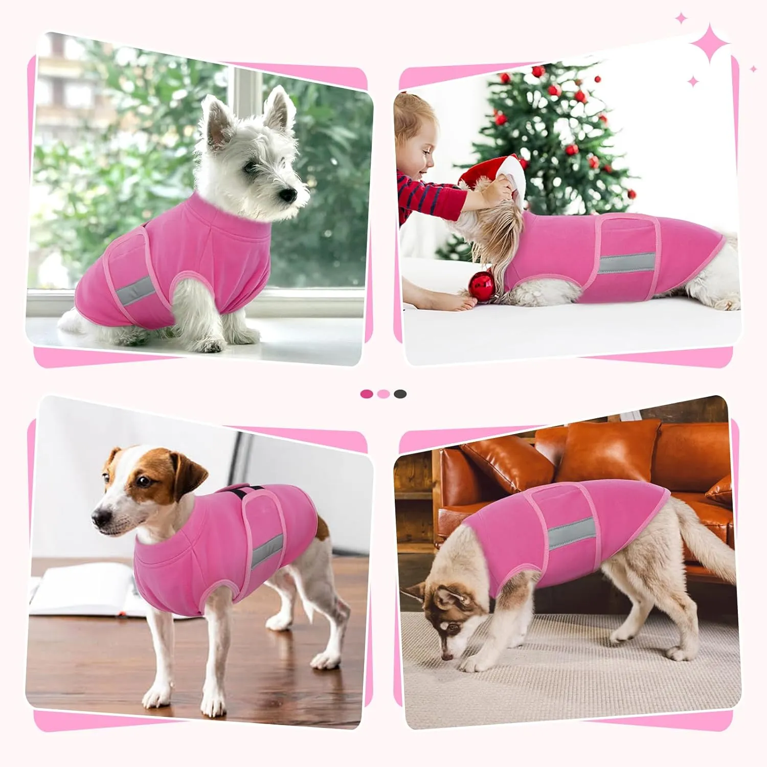 Nanaki Fleece Dog Vest - Soft Dog Sweater Jacket, Adjustable Pullover for Cold Winter & Fall