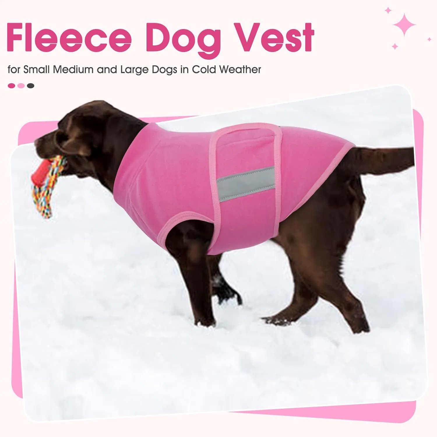 Nanaki Fleece Dog Vest - Soft Dog Sweater Jacket, Adjustable Pullover for Cold Winter & Fall