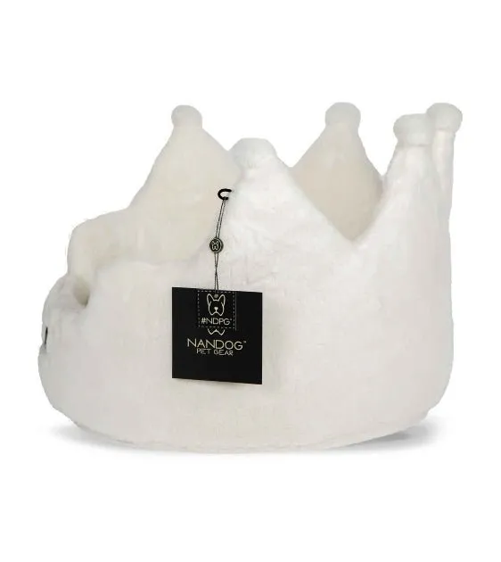 Nandog Pet Gear Cloud Crown Bed (Ivory) for Dogs and Cats