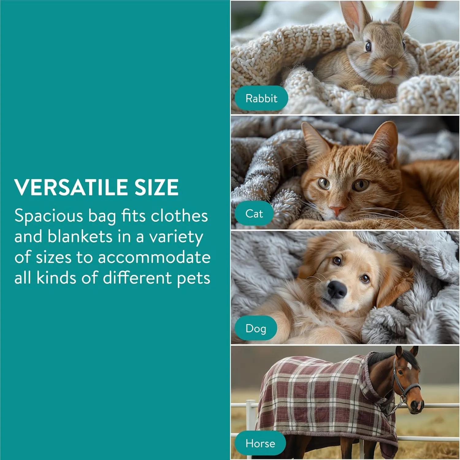 Navaris Pet Laundry Bag - Pet Hair Catcher for Washing Machine to Prevent Dog or Cat Fur Buildup - Wash Bags for Pet Towel, Blankets, Bed, or Bedding - Medium